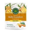 Tradiční léky, Organic Belly Comfort Lozenges Lemon Ginger, Relieves Nausea, 30 Individuálně zabalené Lozenges