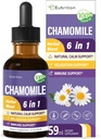 Heřmánek bylinné Extract kapky, přírodní klid Bylinné tinktura dodatek w / Vášeň květina, St John 's Wort, Lavender, Reishi, & Echinacea pro relaxační podporu a imunitní podporu. 2oz