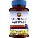 Vitalitown Magnesium Complex Dodatek 124; 300mg Elemental Mag Short124; Magnesium Citrát Glycinát Taurát Malate Small 124; Non- GMO, No Gluten, 90 Vegan Magnesio Kapsle pro Bone Brain Heart
