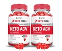 Odůvodněné laboratoře (2 balení Keto Rush Keto ACV Gummies Advanced Formule 1000MG Powder B12 Vegan Non GMO 120 Gummys