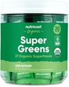 Nutricost Organic Super Green (bez příchutí) 20 Stickpacks - gluten- Free, Non- GMO