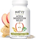 Matys Acid & Indigestion Relief Kapsle, Bezpečné Antacid Alternative for Occasional Acid Reflux & Heartburn, Vyrobeno s jablečným octem, Soy & Gluten zdarma Vegetariánské kapsle, 60 Počet, 30 Služeb
