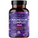Plant.O Premium doplněk hořčíku [Vegan Oxide & Citrát, 500mg] Vysoký absorpční komplex pro spánek, klid, svalový relaxer, přírodní energie, Non- GMO 120 Veggie Kapsle