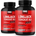 Force faktor Longjack Tongkat Ali Max, Tongkat Ali pro muže, Muž Stamina a Vitality dodatek Vyrobeno s klíčovými přírodními složkami pro Superior Absorpce, 1200mg, 120 Kapsle, 2- Pack