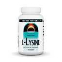 Zdroj Naturals L-Lysin Volný formulář Powder-Amino Acid dodatek podporuje energetickou tvorbu a kolagen * - 100 gramů