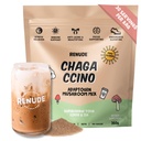 Reude Chagaccino - Chaga Houba Powder, Houba Coffee Drink Mix s adaptogeny, přírodní energie a imunitní podpora, Vegan, Keto, Nulová kalorie Houba Směs Powder - 30 Služební