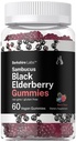Horbaach Sambucus Black Elderberry Gummies current 124; 60 Count current 124; s zinem a vitaminem C current 124; Vegan, Non- GMO, gluten Free Extract pro dospělé 124; Berry Flavor current 124; podle Berkshire Labs