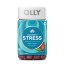 OLLY Goodbye Stress Gummy, GABA, L-Theanine, Lemon Balm, Stress Relief Dodatek, Berry - 74 Počet