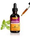 Herb Pharm Certified Organic Ashwagandha Extract Drops for Traditional Support for Energy and Vitality, Alcohol- Free Glycerite, 2 Oz