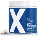 X - The Ultimate Brain Performance Enhancer - Světově nejvýkonnější doplněk mozku kapsle - Zvýšení koncentrace, energie, paměť, koncentrace, produktivita - Backed by Science - Nootropní zásobník