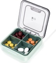 Denní Pill Organizátor Vitamin Planner Portable Medicine Box, Cestovní kanceláře Pill Pořadatel Box, Moisture Proof malé Pill Pouzdro pro kapesní kabelku Denní Pill Holder Kontejner pro medicínu Vitamin