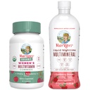 MaryRuth 's Multivitamine Gummies for Women (Cherry & Raspberry) & Liquid Nighttime Multimineral (Cranberry) Opered 124; Clean Label Project Overified ® IR 124; Vegan, Non- GMO IR 124; Beauty, Bedtime, Celkově zdraví