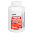 Hlavní FeroSul - železný sulfát 325 mg tablety - Železný dodatek pro ženy a muže - Speciálně balené Easy- to - Polykací tablety - Červená - 1000 Počet