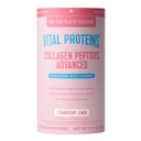 Vitální proteiny Kolagen Peptides Advanced, Hydrolyzované Peptidy s kyselinou hyaluronovou a vitaminem C - Jahodový Lemon Flavor Powder, 10.5oz