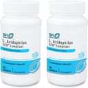 Klaire Labs SFI Health L. Acidophilus - 3 miliardy CFU Lactobacillus Probiotic, čistý SCD Compliant Formule pro muže a ženy, hypoalergenní & Non- Dairy (100 kapslí, 2 balení)