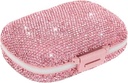 Roztomilý Pořadatel pilulek Malý pouzdro pro Purse Medicine Vitamin Container Holder Denní Pill Box Kontejner pro ženy Cestovní medicína Kit (růžová)