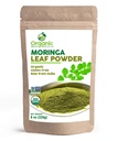 Organic Moringa Powder - 8 oz (226g) OF 124; USDA Organics, Non-GMO, Kosher, Halal, Moringa Olifera Powder - 100% Syrové a přírodní, od SHOPOSR