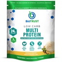 BioTrust low carb protein Powder - Přírodní a lahodné syrovátka & Casein Směs z Grass- Fed Hormon Free Cows - Non GMO, Soy Free, gluten Free, Hormon Free (Vanilla)