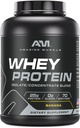 Amazing Muscle 100% syrovátkový protein Powder * Pokročilý vzorec s syrovátkovým proteinem izolát jako primární složka spolu s Ultra filtrovaný syrovátkový protein koncentrát (Banana, 5 Lb)