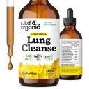 Wild & Organic Lung Cleanse Detox Tincture - Mullein Drops for Lungs - Bylinné Mullein Extract Supplement - Vegan, Alcohol- Free Drops - 4 fl oz