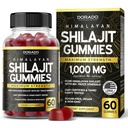 Shilajit Gummies For Men & Women 1000mg (High Potency Gold Class with 85 + Trace Minerals with Fulvic Acid) - Podpora energie a imunity - Testovaná třetí strana, non GMO, Vegan & Made in USA - (60 Gummies)