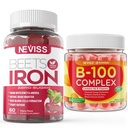 Sugar Free Iron Gummies + vitamin B100 komplex