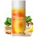 Komplex vitaminu B s B1, B2, B3, B5, B6, B7, B9, B12 Imunitní podpora, energetický metabolismus a nervový systém - Super B komplex s krvavým oranžovým práškem - 60 tablet pro muže a ženy
