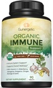 USDA Organic Imunitary Supplement - Organic Imunitary Health Supplement with Vitamin C, Elderberry, Astragalus, Oregano, Ginger, Moringa & Garlic - Organic Imunitary System Support - 90 Imunní tablety