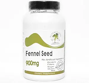 Fennel Seed 900mg ~ 200 Kapsle - Žádné přísady ~ Naturetition doplňky