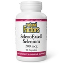 Přírodní faktory, SelenoExcell Selen 200mcg, Antioxidant & Imunitní podpora, 90 Kapsle