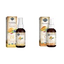 Zahrada života Organic Vegan Vitamin D3 1000 IU Tekutý sprej s vitamínem C a Omegas, Imunitní a kožní podpora zdraví