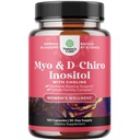 Myo- Inositol & D- Chiro Inositol Kapsle - Choline Inositol Dodatek pro Cycle a Podpora plodnosti - Womens Hormon Rovnováha dodatek s Myo & D- Chiro Inositol Plus Choline Bitartrate