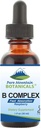 Čisté horské botaniky tekutý vitamin B komplex - Raspberry Flavor Kosher B komplex vitamin s B12, B6, Thiamin, Biotin, Niacin - 1oz láhev