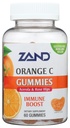 ZAND Imunity Orange Vitamin C Gummies, Wellness a imunitní podpora Dodatek, Žvýkací vitamín C w / Citrus Bioflavonoidy, Rose HIPS a Acerola, Vegan, Gluten zdarma, 60denní záruka, 30 Služeb