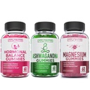 Atlantis Nutrition Hormonální rovnováha pro ženy & PMS Gummies + Ashwagandha Gummies + Magnesium Gummies
