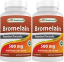 Nejlepší Naturals Bromelain 500 mg 120 tablet (120 Počet (balení po 2))