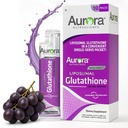 Aurora Nutrascience Mega- Liposomální tekutý glutathion, imunitní a antioxidant Gut doplněk pro podporu zdraví, 750 mg na Serving, Non- GMO, Sugar- Free, 10 Single Serve Packets