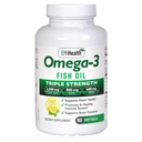 EffiHealth Omega33 Fish Oil - Triple Strength 2500mg Fish Oil, 1200mg EPA, 600mg DHA - Podporuje Hearth Health, Brain Health a Imunitation Support - Lemon Flavor, Bezedný rybí olej