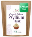 Jiva Organics Whole Psylium Husk (Isagol) 1.75 LB (28 Oz) Jumbo Bag - Non- GMO, bez příchutí - Keto Friendly, Soluble Fiber