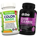 Colon Cleanse & Játra Cleanse Detox Supplement - Přírodní Bowel Cleanser pilulky pro střevní & denní zácpa Relief - Mléko Thistle Dandelion Caps & Aid žlučník doplňky