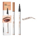 Q707 4 Tipped Precision Brow Pen - Dlouhotrvající vodotěsné obočí Tužka pro přírodní, Definované obočí - snadné použití, Vhodné pro všechny úrovně dovednosti (2 # Tmavá káva)