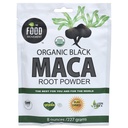 The Food Movement Co. Black Maca 8 oz Raw Food Powder - Organic, Non- GMO, Vegan, Gluten Free- Black Maca Root Supplement for Whole Body Wellness