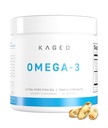 Kaged Omega 3 Rybí olej dodatek, 3000mg Omega 3 mastné kyseliny s EPA & DHA, Ultra-Pure, No Fish Burps, 60 pilulky