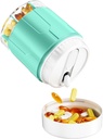 Odaro Extra Velký Pořadatel pilulek, Travel Pill Box Organizátor, denní medicína Organizátor a skladování 7 Compartment to Hold Medicine, Vitamin a dodatek - Kyan