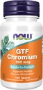 Nyní doplňky, GTF (Glucosa Tolerance Factor) Chrom 200 mcg, Inzulin Co- Factor *, 100 tablet