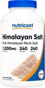 Nutricost Pink Himalayan Salt Kapsle 1000mg, 390mg Sodná sůl, 240 Kapsle - Non- GMO, bez glutenu