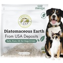 Wholistic Pet Organics Diatomaceous Earth - Food Class for Dogs & Cats - 13 Oz - Multi Use Powder - Pet Safe Non- Chemical Freshwater Sourced Silica Supports Celk Health - Čerstvě vyrobený v USA