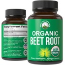USDA Organic Beet Root Vegan Kapsle. Beets Juice Powder Super Food Pills 1200 mg. Nitric Oxide Energy Boosting Beetroot Extract Kapsle. Dodatek k podpoře polyfenolu pro ženy a muže