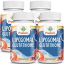 2400MG Lipozomální glutathion, s vitaminem C, mléčná thistle & alfa- lipoová kyselina, master antioxidanty, čistý redukovaný L- glutathion - imunitní systém, buněčné opravy, energie, vysoká absorpce, 240 Softgels