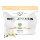 Muscle Fed Fed Micelar Casein Protein Powder, Pasture Raised & Hormon Free, Pomalé trávení Kasein Protein - Podporuje noční svalové zotavení, gluten Free Protein Powder - Vanilla, 4lb